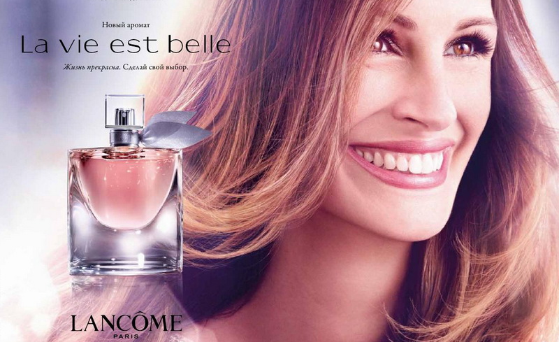 Lancôme вибрав для реклами нового аромату «La vie est belle» чарівну Джулію Робертс